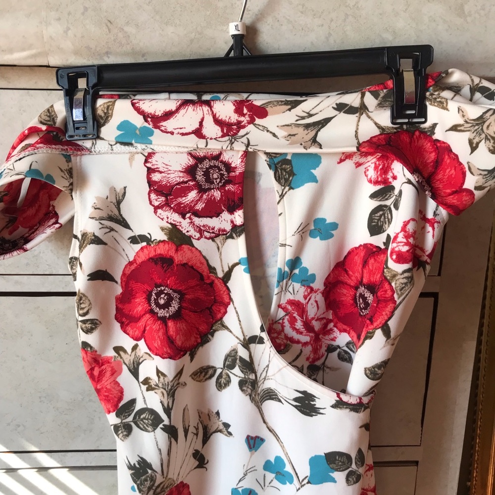 Off the shoulder floral dress